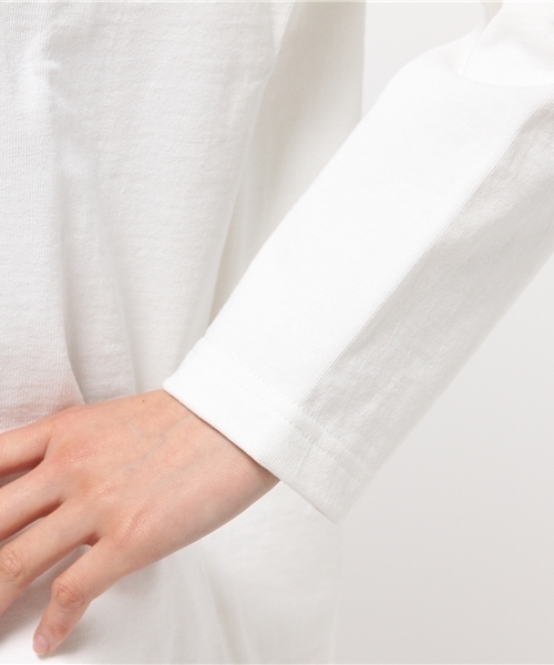 liflattie ships(リフラティ シップス)の「Le minor(ル ミノア):ソリッド トップス(Tシャツ/カットソー・レディース・ブラック/オフホワイト・ONE SIZE)」の4枚目の写真