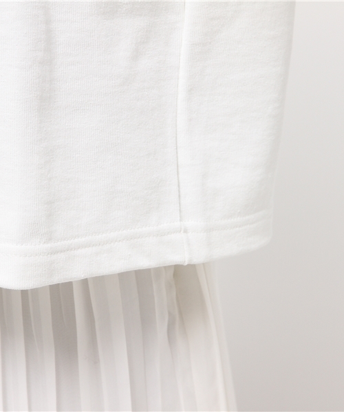 liflattie ships(リフラティ シップス)の「Le minor(ル ミノア):ソリッド トップス(Tシャツ/カットソー・レディース・ブラック/オフホワイト・ONE SIZE)」の5枚目の写真