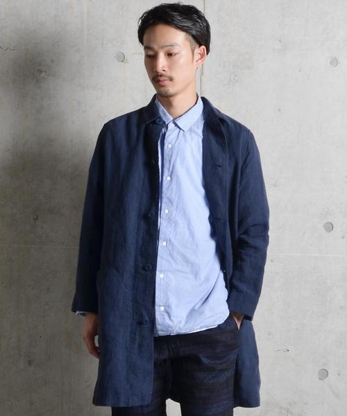 Ships Jet Blue シップスジェットブルー の Ships Jet Blue リネン 7スリーブ ショップコート シャツ ブラウス Wear
