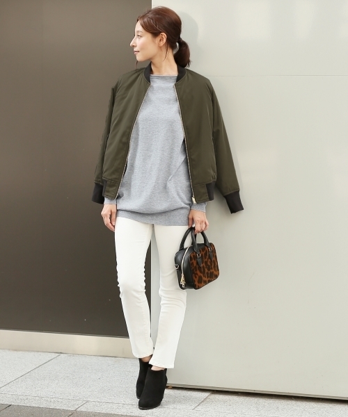 LEPSIM（レプシィム）の「【ご自宅で洗濯できる！】12GマシンウォッシャブルドレーププルオーバーLS　724735（ニット/セーター・レディース・カーキ/ベージュ/ブラック/グレー/ホワイト/ブラウン・FREE）」の8枚目の写真