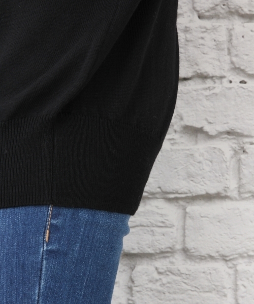 LEPSIM（レプシィム）の「【ご自宅で洗濯できる！】12GマシンウォッシャブルドレーププルオーバーLS　724735（ニット/セーター・レディース・カーキ/ベージュ/ブラック/グレー/ホワイト/ブラウン・FREE）」の19枚目の写真