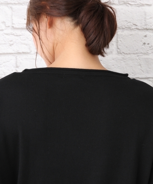 LEPSIM（レプシィム）の「【ご自宅で洗濯できる！】12GマシンウォッシャブルドレーププルオーバーLS　724735（ニット/セーター・レディース・カーキ/ベージュ/ブラック/グレー/ホワイト/ブラウン・FREE）」の12枚目の写真