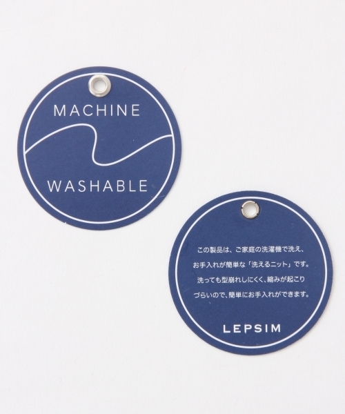 LEPSIM（レプシィム）の「【ご自宅で洗濯できる！】12GマシンウォッシャブルドレーププルオーバーLS　724735（ニット/セーター・レディース・カーキ/ベージュ/ブラック/グレー/ホワイト/ブラウン・FREE）」の13枚目の写真