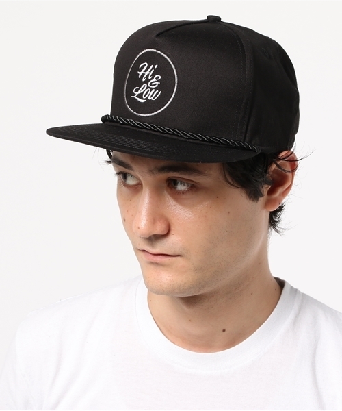 SURF/BRAND（サーフブランド）の「SURF/BRAND/サーフブランド HI CAP ロゴ 刺繍 スナップバック キャップ 帽子（キャップ・メンズ・ブラック・FREE）」の8枚目の写真