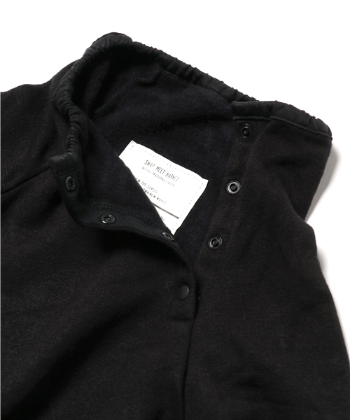 SWAP MEET MARKET（スワップミートマーケット）の「ハイネック長袖プルオーバー（スウェット・キッズ・グリーン/ブラック・110/130/120/140/100）」の4枚目の写真