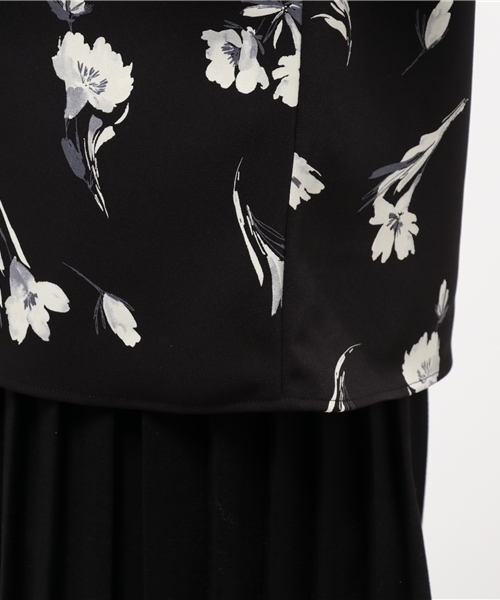 laboratory work（ラボラトリーワーク）の「二重織ツイル花柄プリントブラウス（シャツ/ブラウス・レディース・ブラック系その他/ホワイト系その他・MEDIUM）」の8枚目の写真