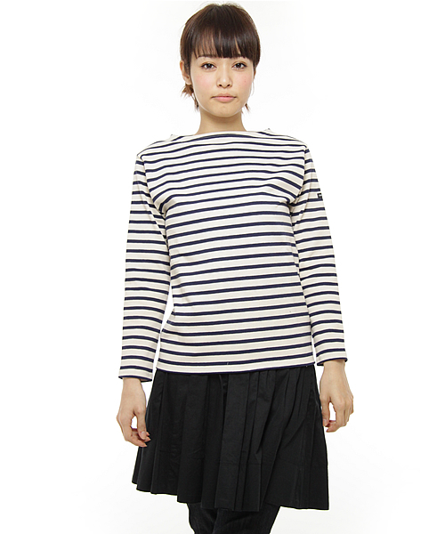 Ray BEAMS(レイビームス)の「【WEB展開不可】SAINT JAMES / ウエッソンT(Tシャツ/カットソー・レディース・チャコールグレー/レッド系その他/レッド/グリーン/ブルー/ネイビー/ブラック系その他/その他2/ブラック・0/ONE SIZE)」の1枚目の写真