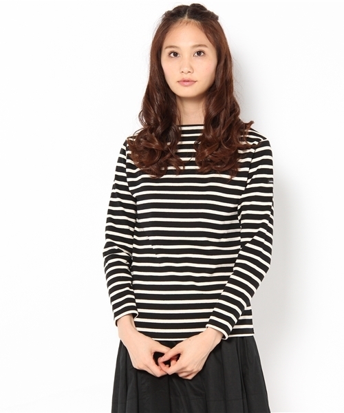 Ray BEAMS(レイビームス)の「【WEB展開不可】SAINT JAMES / ウエッソンT(Tシャツ/カットソー・レディース・チャコールグレー/レッド系その他/レッド/グリーン/ブルー/ネイビー/ブラック系その他/その他2/ブラック・0/ONE SIZE)」の2枚目の写真