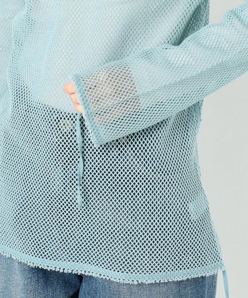 Another Edition（アナザーエディション）の「メッシュタチキリプルオーバー ◆（Tシャツ/カットソー・レディース・ホワイト/ライトブルー・FREE）」の11枚目の写真