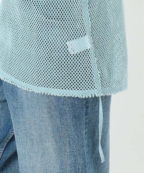 Another Edition（アナザーエディション）の「メッシュタチキリプルオーバー ◆（Tシャツ/カットソー・レディース・ホワイト/ライトブルー・FREE）」の3枚目の写真