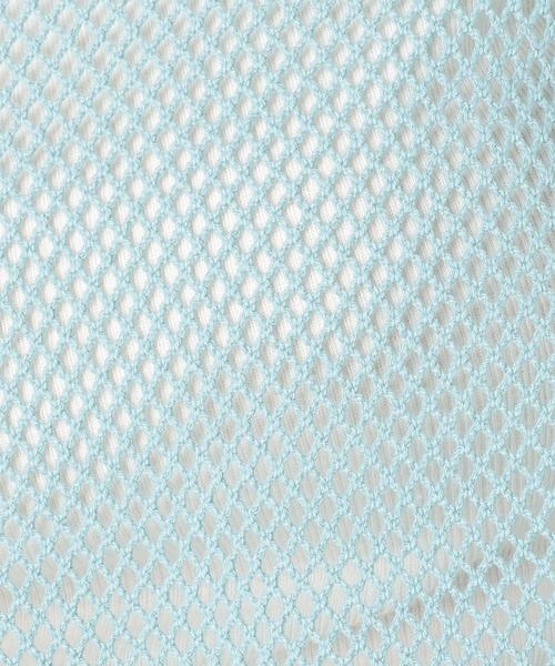 Another Edition（アナザーエディション）の「メッシュタチキリプルオーバー ◆（Tシャツ/カットソー・レディース・ホワイト/ライトブルー・FREE）」の4枚目の写真