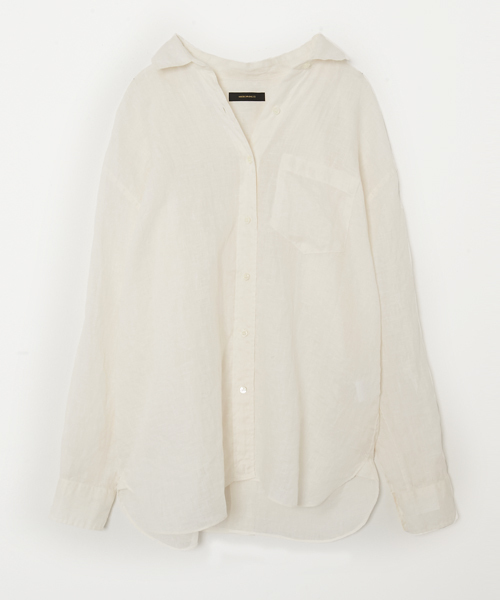 AMERICAN RAG CIE（アメリカンラグシー）の「AMERICAN RAG CIE　フレンチリネンカシュクールシャツ（シャツ/ブラウス・レディース・ホワイト/カーキ/レッド・FREE）」の7枚目の写真