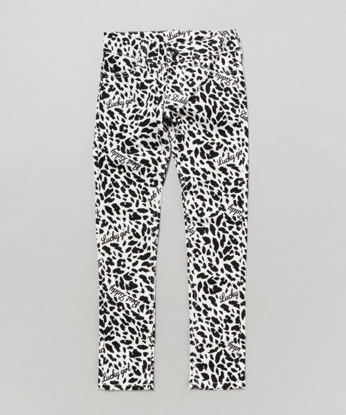 ZIDDY（ジディ）の「ZIDDY/ストレッチツイルヒョウ柄スキニーパンツ（その他パンツ・キッズ・グレー/オフホワイト・130/160/150/140）」の9枚目の写真