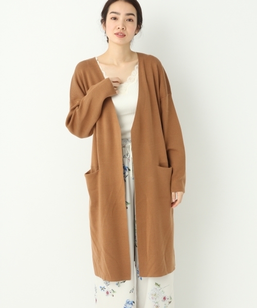 A part by（アパートバイ）の「14GCoソウバリロングカーディガン 744589 （カーディガン/ボレロ・レディース・グレー/ブルー/ホワイト/キャメル・FREE）」の4枚目の写真