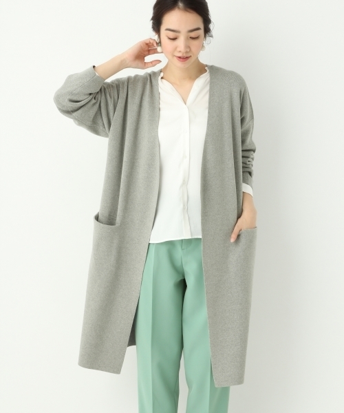 A part by（アパートバイ）の「14GCoソウバリロングカーディガン 744589 （カーディガン/ボレロ・レディース・グレー/ブルー/ホワイト/キャメル・FREE）」の3枚目の写真