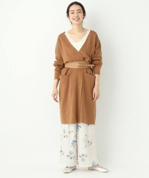 A part by（アパートバイ）の「14GCoソウバリロングカーディガン 744589 （カーディガン/ボレロ・レディース・グレー/ブルー/ホワイト/キャメル・FREE）」の14枚目の写真