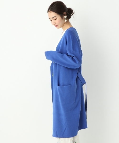 A part by（アパートバイ）の「14GCoソウバリロングカーディガン 744589 （カーディガン/ボレロ・レディース・グレー/ブルー/ホワイト/キャメル・FREE）」の7枚目の写真