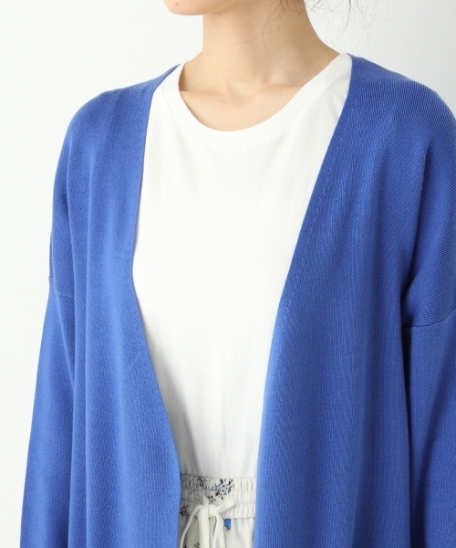 A part by（アパートバイ）の「14GCoソウバリロングカーディガン 744589 （カーディガン/ボレロ・レディース・グレー/ブルー/ホワイト/キャメル・FREE）」の9枚目の写真