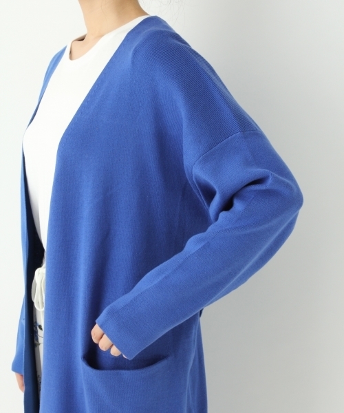 A part by（アパートバイ）の「14GCoソウバリロングカーディガン 744589 （カーディガン/ボレロ・レディース・グレー/ブルー/ホワイト/キャメル・FREE）」の11枚目の写真