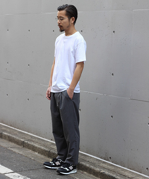 JOURNAL STANDARD（ジャーナルスタンダード）の「TR 1Pイージーワイドパンツ#（その他パンツ・メンズ・ブラック/グリーン系その他/グレー/ネイビー・LARGE/SMALL/MEDIUM）」の14枚目の写真