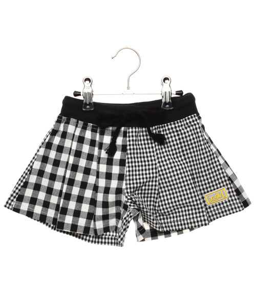 X-girl Stages(エックスガールステージス)の「GINGHAM CULOTTES (12M~3T)(その他パンツ・キッズ・ブラック/レッド・12M/2T/3T)」の2枚目の写真