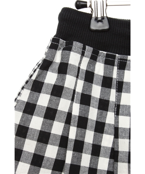 X-girl Stages(エックスガールステージス)の「GINGHAM CULOTTES (12M~3T)(その他パンツ・キッズ・ブラック/レッド・12M/2T/3T)」の4枚目の写真