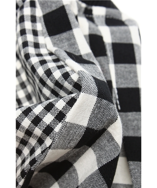 X-girl Stages(エックスガールステージス)の「GINGHAM CULOTTES (12M~3T)(その他パンツ・キッズ・ブラック/レッド・12M/2T/3T)」の7枚目の写真