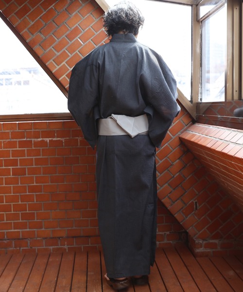 【セール】しじら浴衣 3点セット ゆかた 帯 下駄 コットン（浴衣）｜８(eight)（エイト）