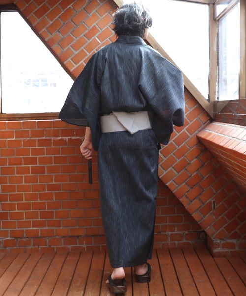 【セール】しじら浴衣 3点セット ゆかた 帯 下駄 コットン（浴衣）｜８(eight)（エイト）