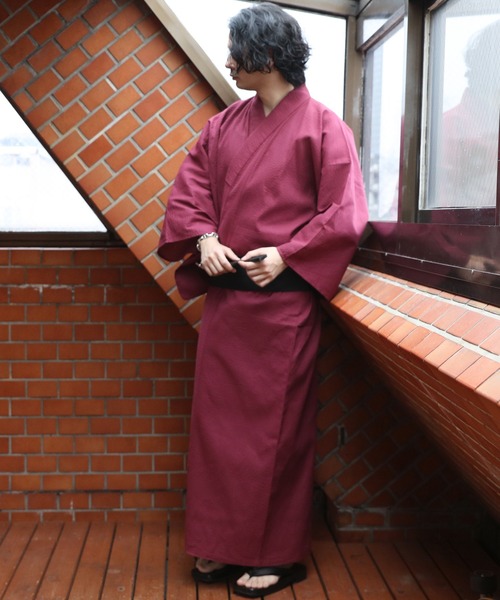 【セール】しじら浴衣 3点セット ゆかた 帯 下駄 コットン（浴衣）｜８(eight)（エイト）