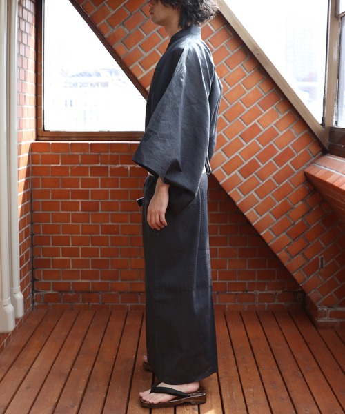 【セール】しじら浴衣 3点セット ゆかた 帯 下駄 コットン（浴衣）｜８(eight)（エイト）