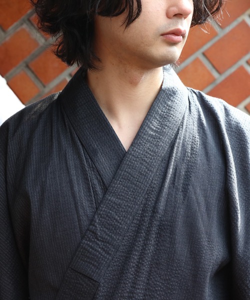 【セール】しじら浴衣 3点セット ゆかた 帯 下駄 コットン（浴衣）｜８(eight)（エイト）