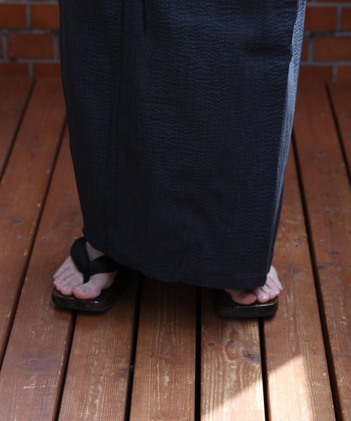 【セール】しじら浴衣 3点セット ゆかた 帯 下駄 コットン（浴衣）｜８(eight)（エイト）