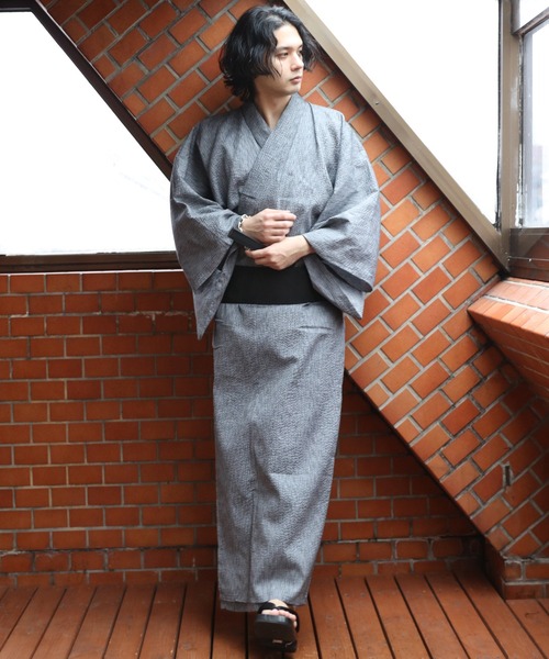 herlipto / 浴衣、帯、下駄3点セット KIMONOMACHI 浴衣3点セット（浴衣+帯+下駄） 「浴衣 レトロ