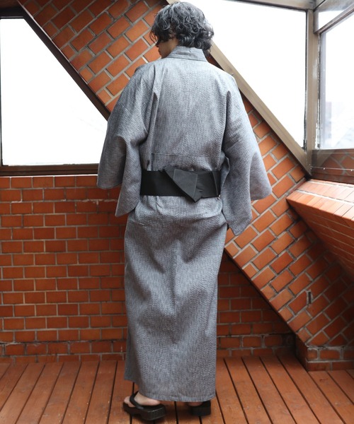 【セール】しじら浴衣 3点セット ゆかた 帯 下駄 コットン（浴衣）｜８(eight)（エイト）