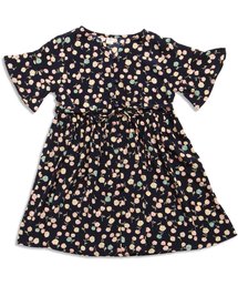 apres les cours | 5分袖花柄シャツワンピース(ワンピース)