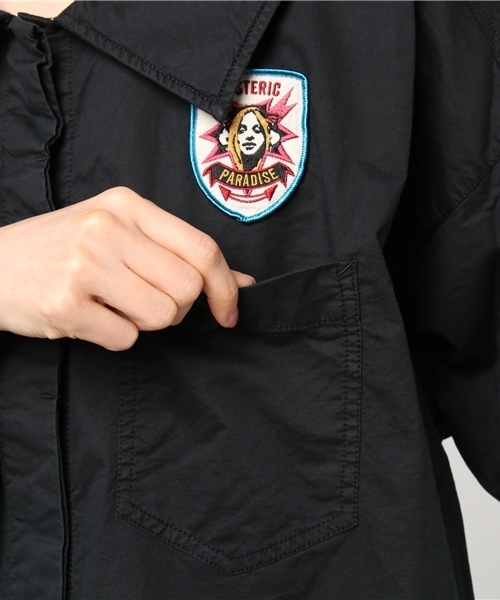 HYSTERIC GLAMOUR（ヒステリックグラマー）の「ステンカラーBIGシャツ  