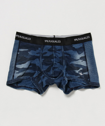 1PIU1UGUALE3 RELAX(ウノピゥウノウグァーレトレ)インディゴカモボクサーパンツ