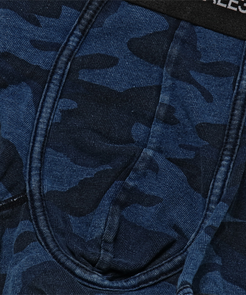 1PIU1UGUALE3  RELAX （ウノピゥウノウグァーレトレ リラックス）の「1PIU1UGUALE3 RELAX(ウノピゥウノウグァーレトレ)インディゴカモボクサーパンツ（ボクサーパンツ・メンズ・インディゴブルー・X-LARGE/SMALL/LARGE/MEDIUM）」の4枚目の写真