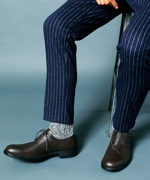 Magine（マージン）の「COW LEATHER DERBY PLANE TOE:カウレザー ダービープレーントゥ（ドレスシューズ・メンズ・ブラウン/ブラック・42/41/43）」の14枚目の写真