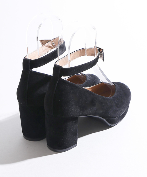 WEGO（ウィゴー）の「WEGO/ストラップパンプス（パンプス・レディース・グレー/ブラック/ダークインディゴブルー/レッド/マスタード/ブラウン・LARGE/MEDIUM）」の8枚目の写真