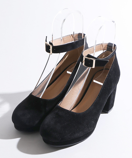 WEGO（ウィゴー）の「WEGO/ストラップパンプス（パンプス・レディース・グレー/ブラック/ダークインディゴブルー/レッド/マスタード/ブラウン・LARGE/MEDIUM）」の14枚目の写真