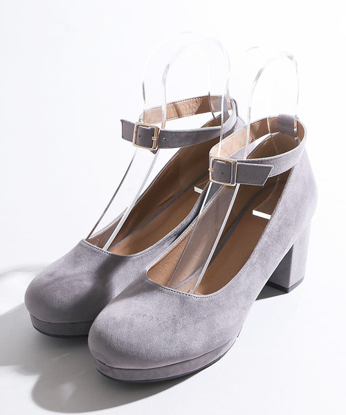 WEGO（ウィゴー）の「WEGO/ストラップパンプス（パンプス・レディース・グレー/ブラック/ダークインディゴブルー/レッド/マスタード/ブラウン・LARGE/MEDIUM）」の15枚目の写真