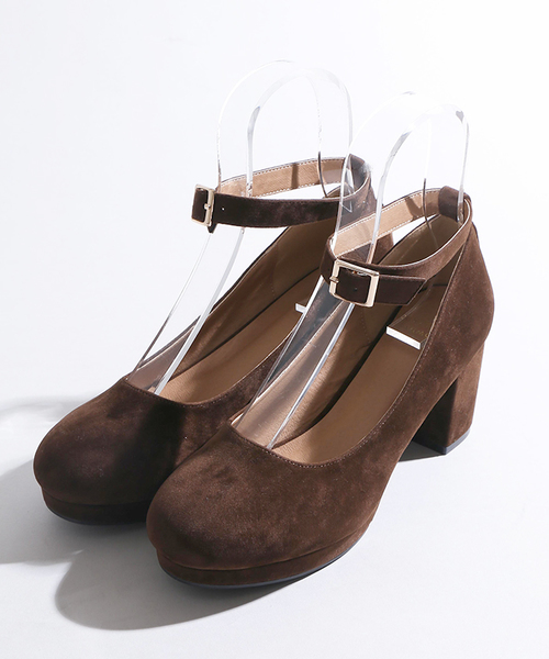 WEGO（ウィゴー）の「WEGO/ストラップパンプス（パンプス・レディース・グレー/ブラック/ダークインディゴブルー/レッド/マスタード/ブラウン・LARGE/MEDIUM）」の16枚目の写真