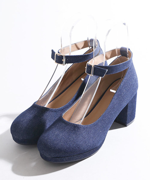 WEGO（ウィゴー）の「WEGO/ストラップパンプス（パンプス・レディース・グレー/ブラック/ダークインディゴブルー/レッド/マスタード/ブラウン・LARGE/MEDIUM）」の17枚目の写真