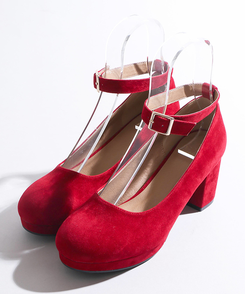 WEGO（ウィゴー）の「WEGO/ストラップパンプス（パンプス・レディース・グレー/ブラック/ダークインディゴブルー/レッド/マスタード/ブラウン・LARGE/MEDIUM）」の19枚目の写真