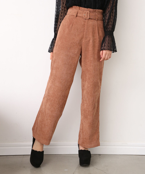 one after another NICE CLAUP（ワンアフターアナザーナイスクラップ）の「細コールパンツ（その他パンツ・レディース・ブラック/ベージュ/ピンク/アイボリー・FREE）」の21枚目の写真