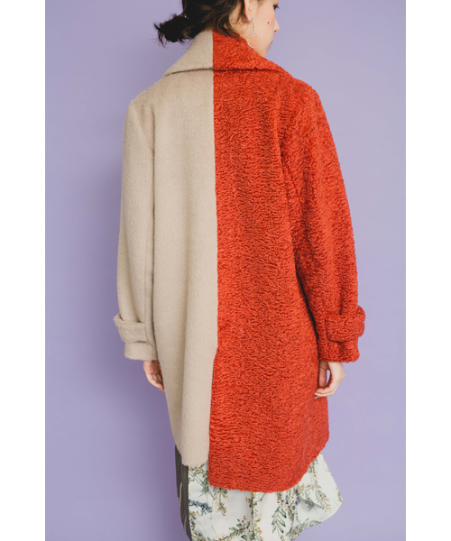 TEVALT（ヴァレット）の「<Titilate valet> バイカラー コクーンコート 