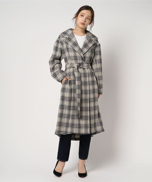 NINE（ナイン）の「グレンチェックコート（トレンチコート）」 - WEAR 