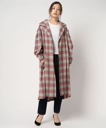 NINE レディース ダウンコート グレンチェック